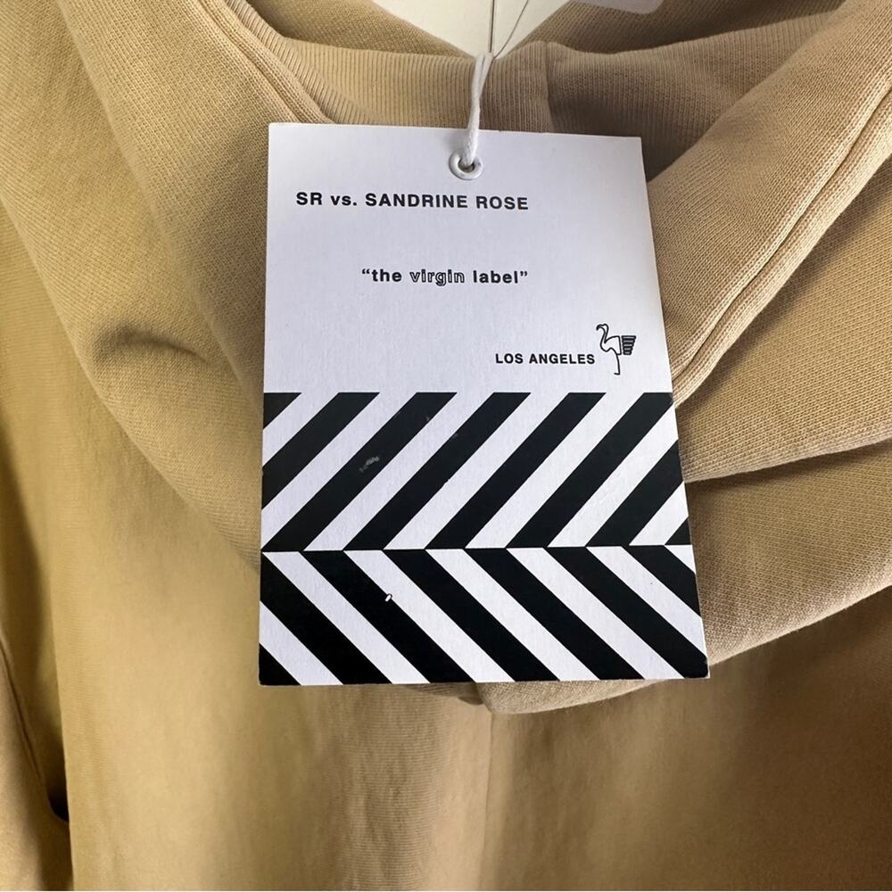 NWT Sandrine RosexFree People Collab Size XS Desir Hoodie Tan Cozy Hip Hop Trend - Picture 7 of 15